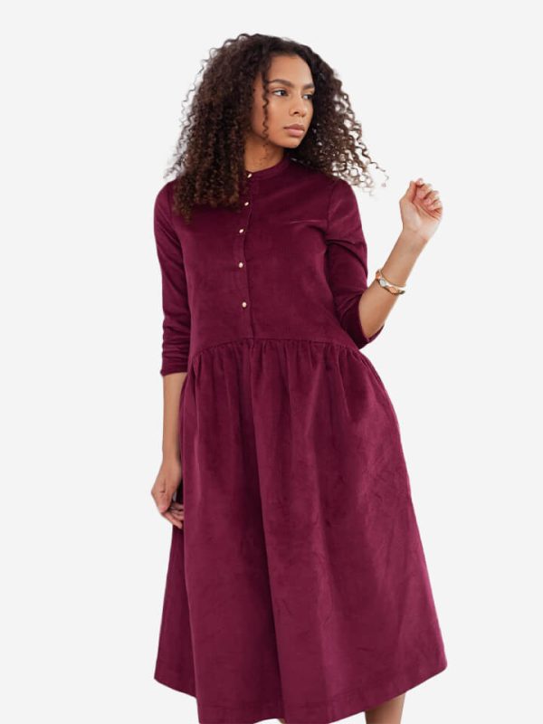 Dress maroon